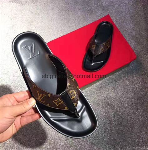 louis vuitton flip flops mens|lv sandals men's for sale.